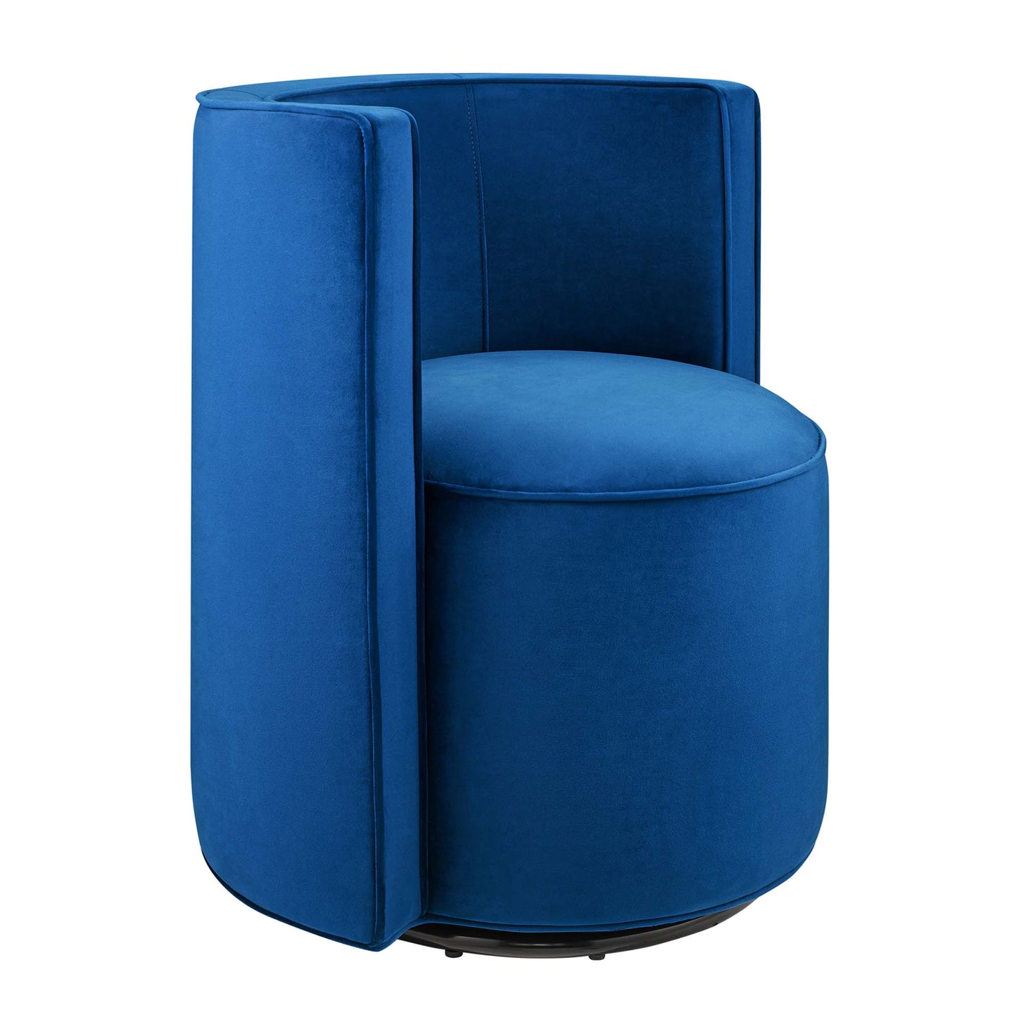 Della Performance Velvet Fabric Swivel Chair by Furniture For America