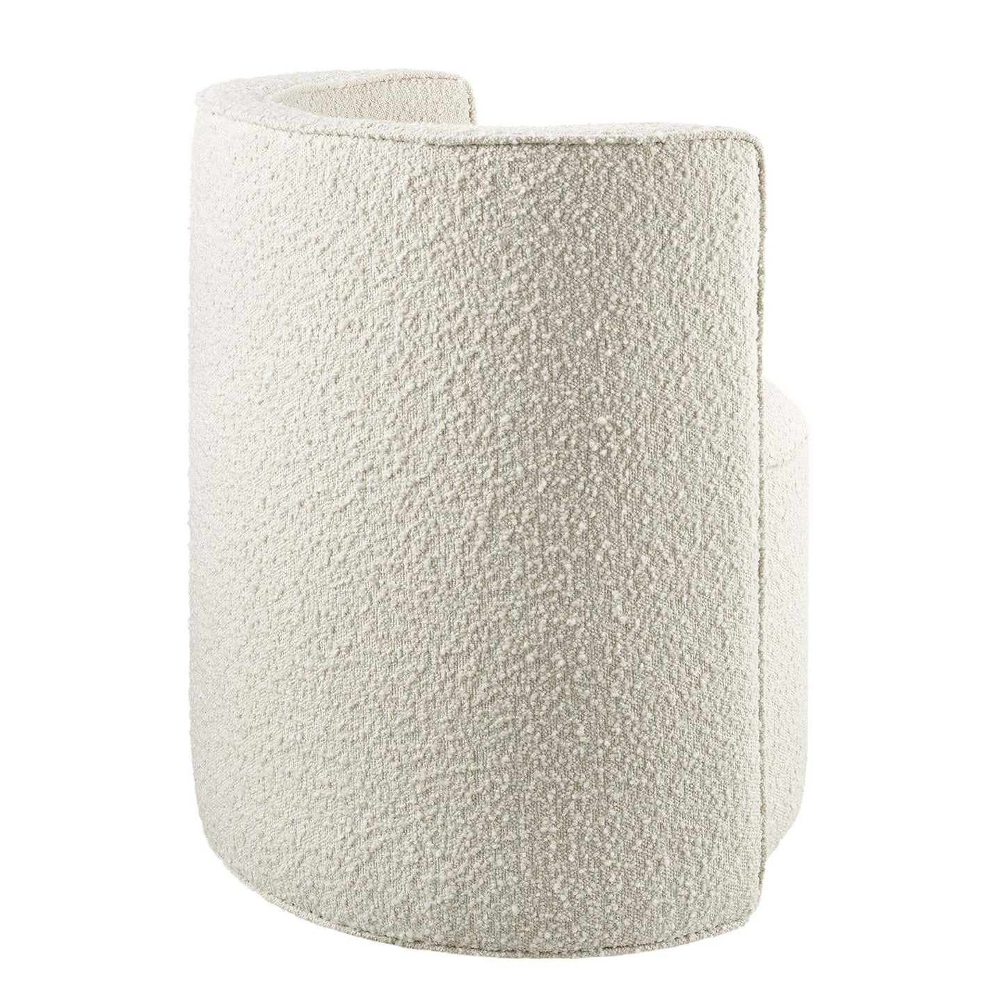 Della Boucle Fabric Swivel Chair by Furniture For America