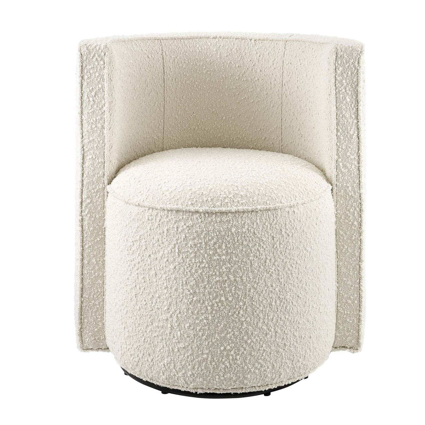 Della Boucle Fabric Swivel Chair by Furniture For America