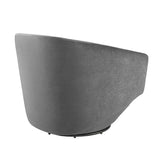 Carlingford Performance Velvet Fabric Swivel Chair in Gray