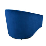 Carlingford Performance Velvet Fabric Swivel Chair in Navy