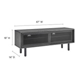 Polaris 47" TV Stand in Charcoal