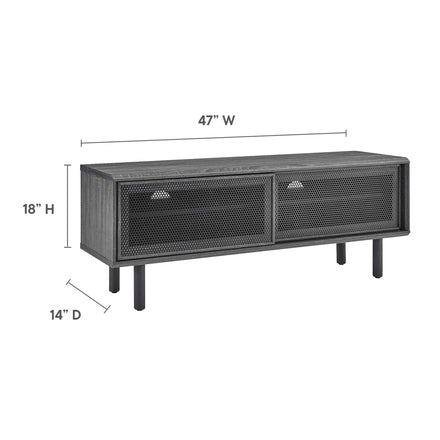 Kurtis 47" TV Stand in Charcoal