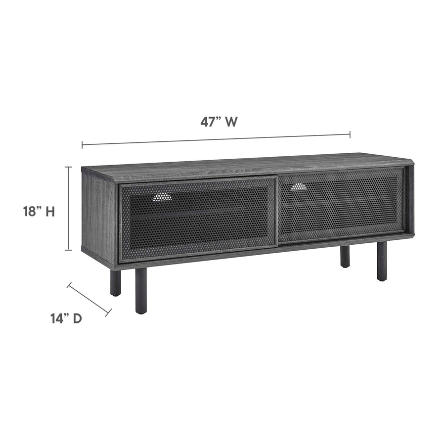 Polaris 47" TV Stand in Charcoal