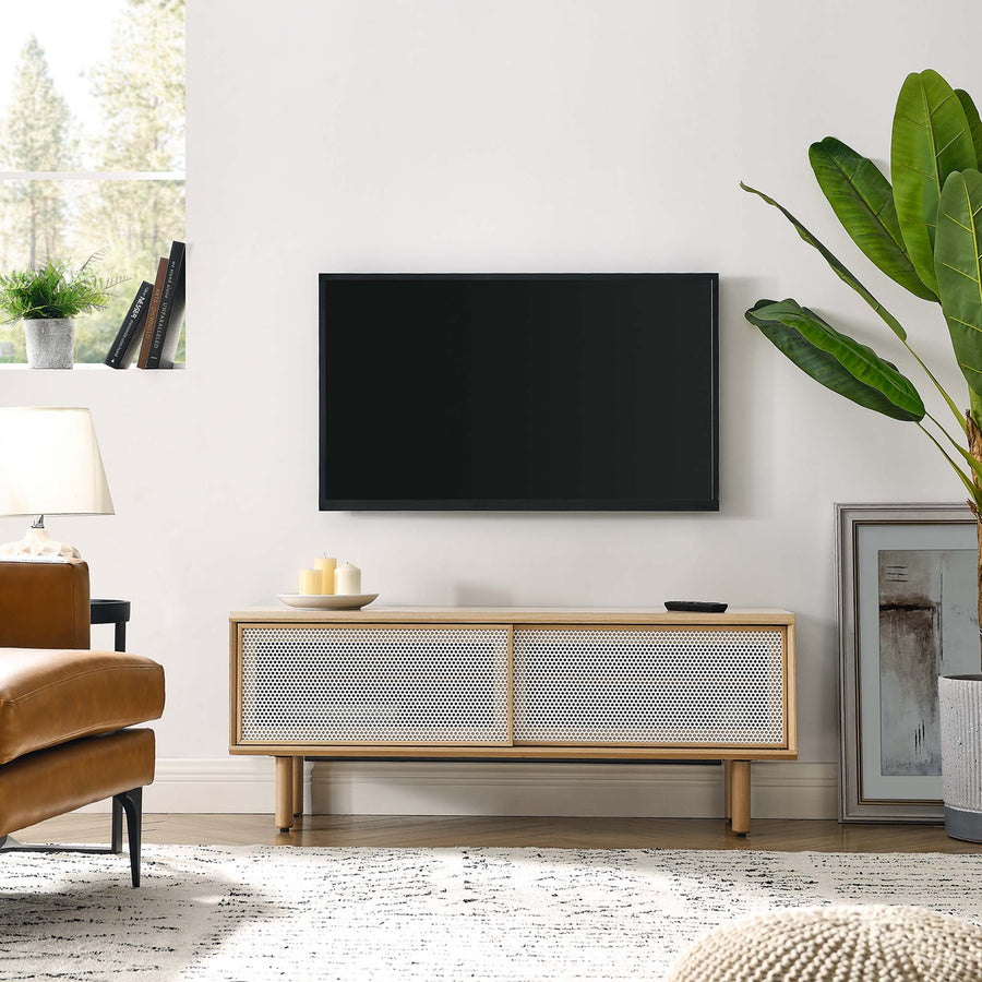 Polaris 47" TV Stand in Oak