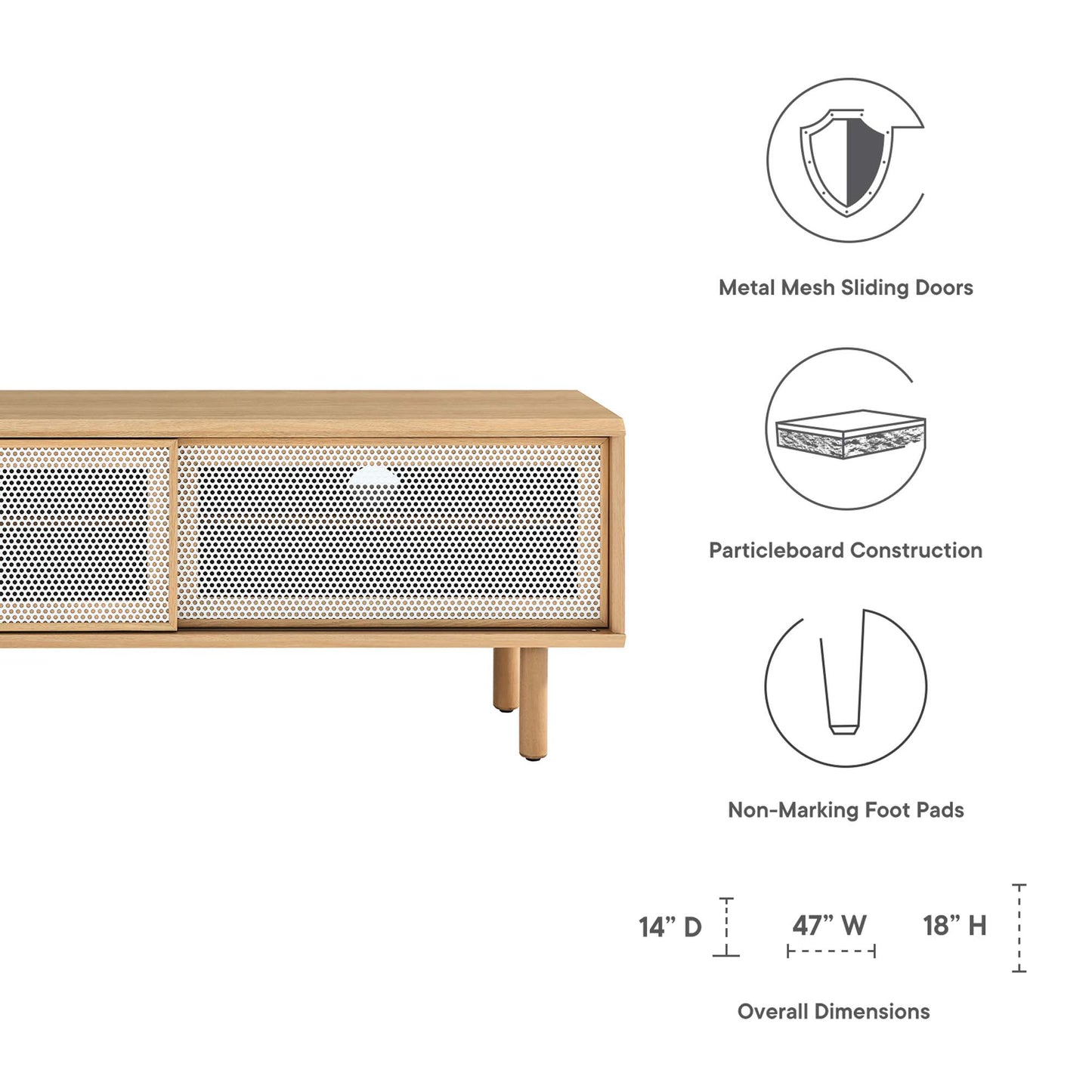 Kurtis 47" TV Stand by Furniture For America