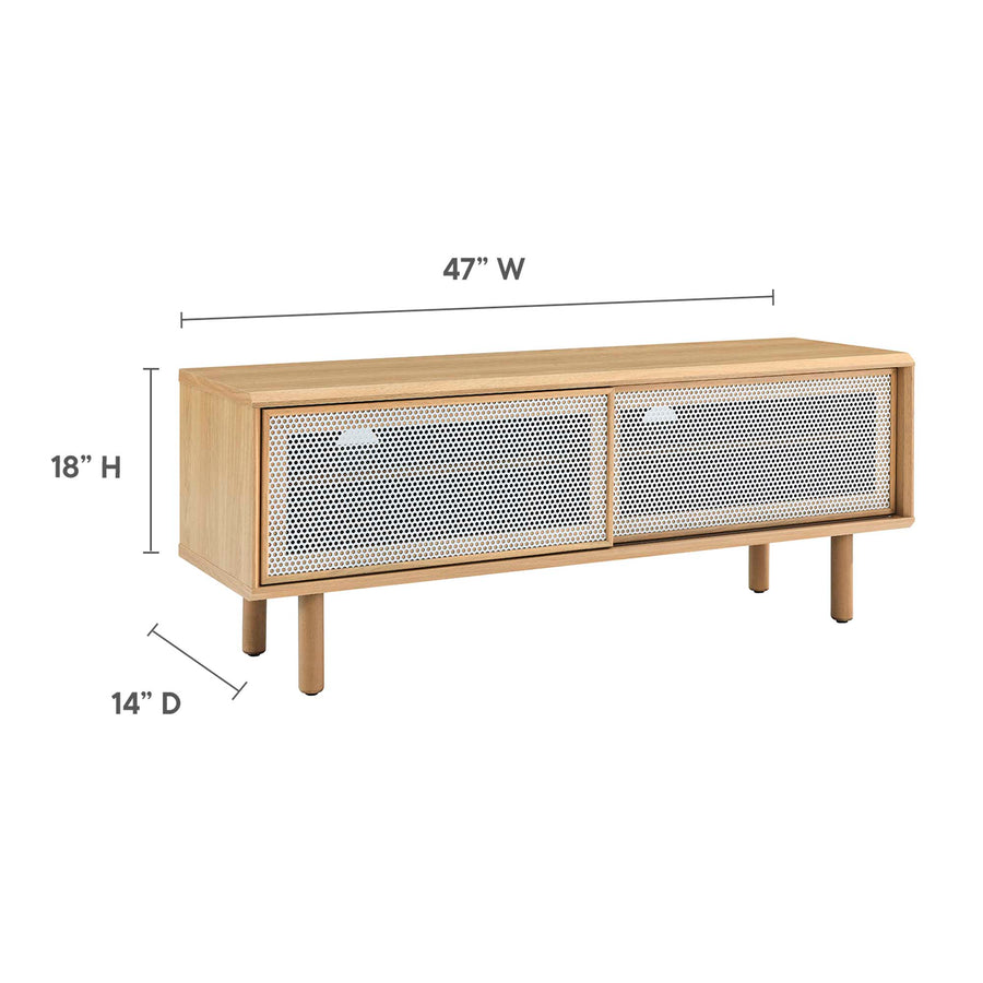 Polaris 47" TV Stand in Oak