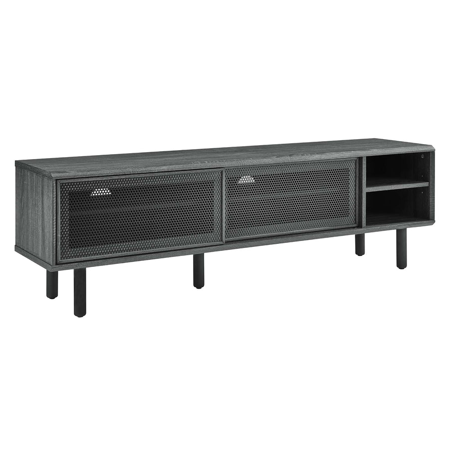 Polaris 60" TV Stand in Charcoal
