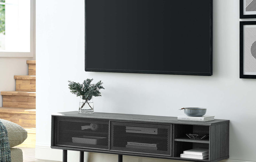Polaris 60" TV Stand in Charcoal