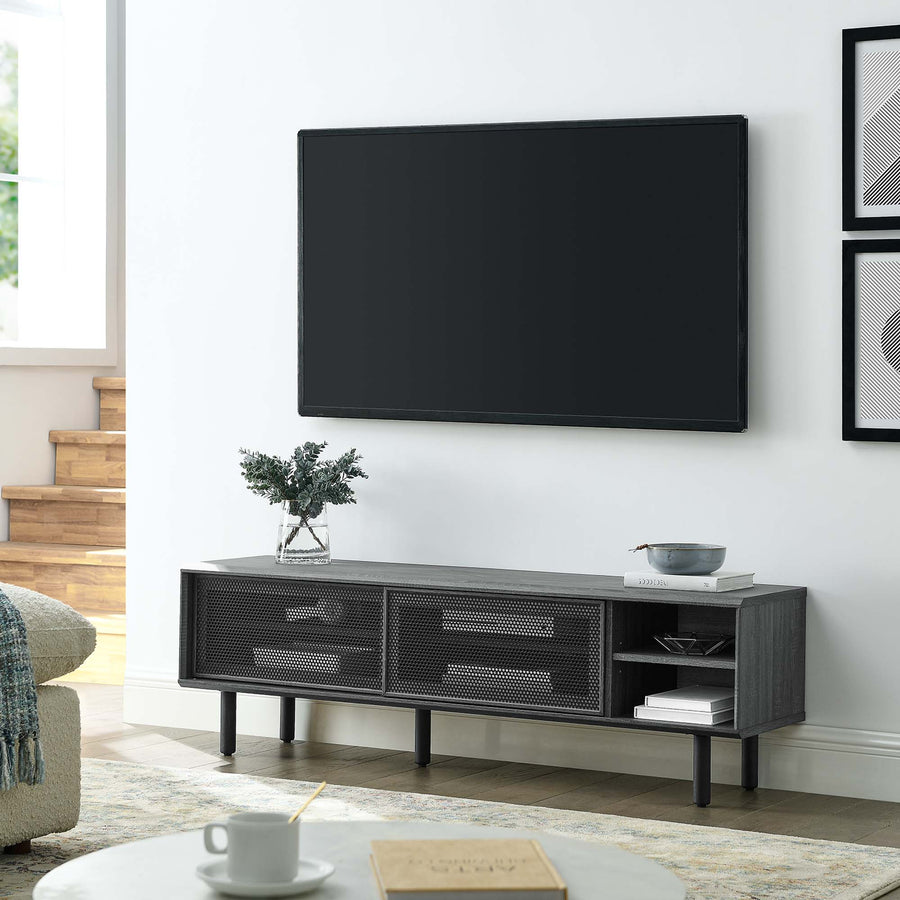 Polaris 60" TV Stand in Charcoal