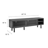 Polaris 60" TV Stand in Charcoal