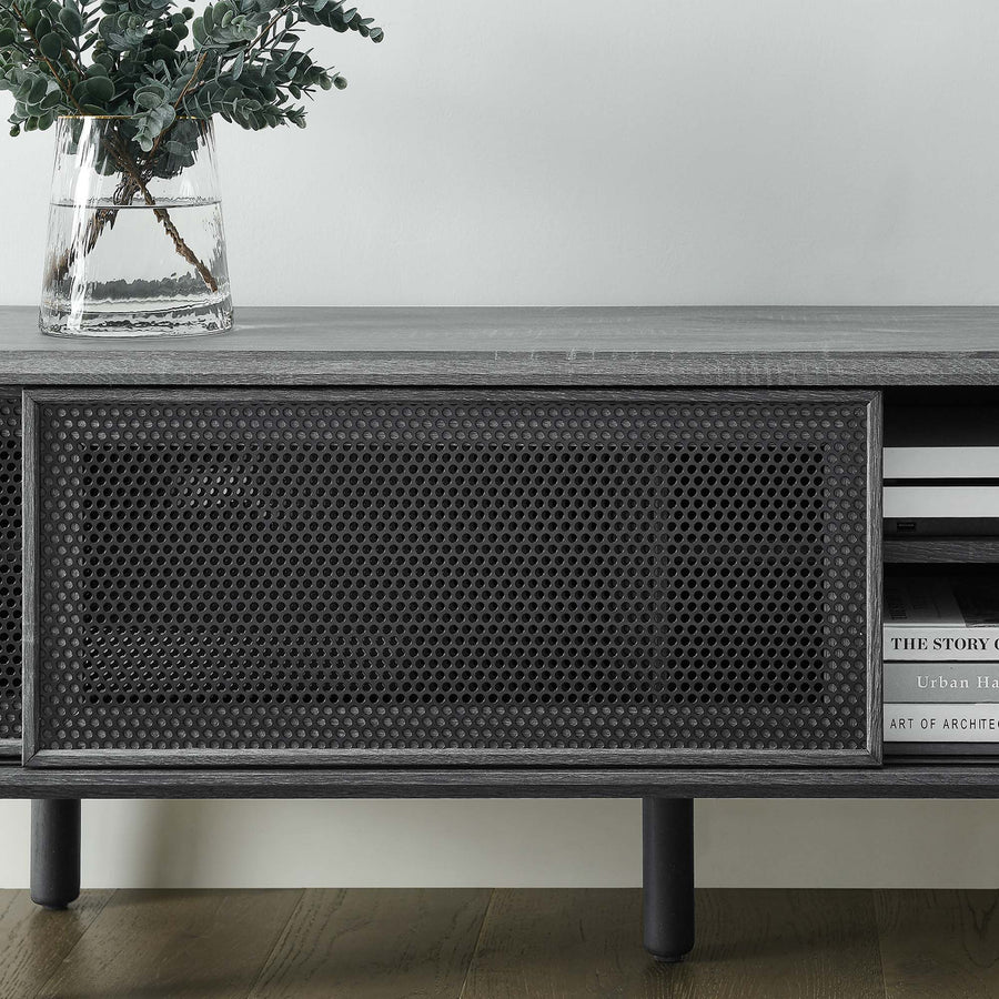 Polaris 60" TV Stand in Charcoal