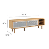 Polaris 60" TV Stand in Oak