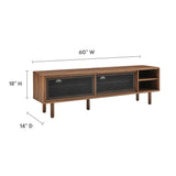 Polaris 60" TV Stand in Walnut