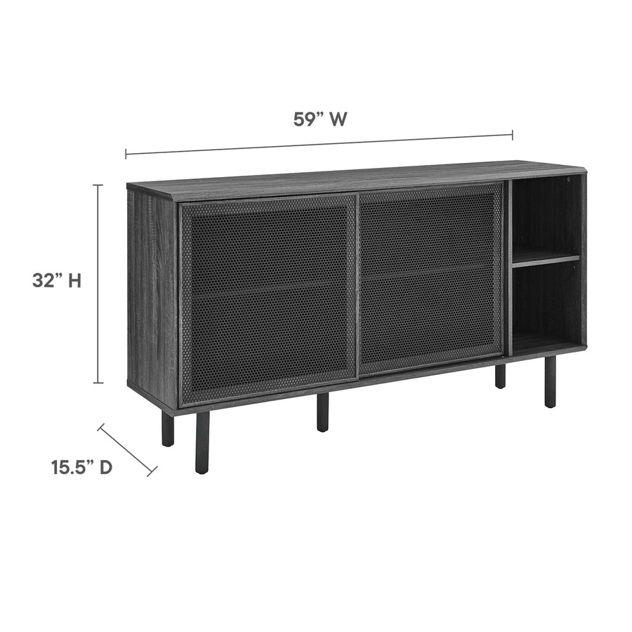 Polaris 59" Sideboard in Charcoal