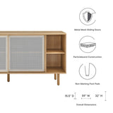 Polaris 59" Sideboard in Oak