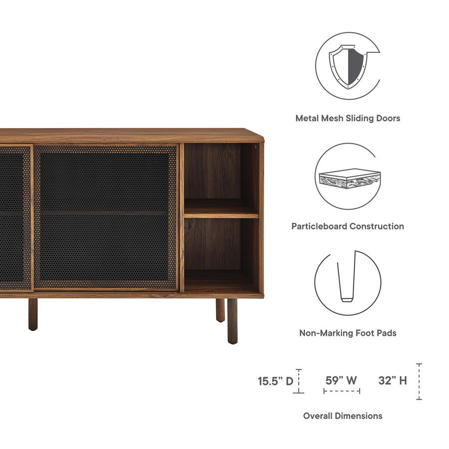 Polaris 59" Sideboard in Walnut
