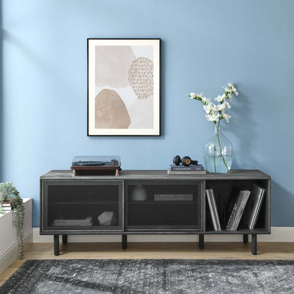 Kurtis 67" TV and Vinyl Record Stand by Furniture For America