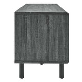 Polaris 67" TV and Vinyl Record Stand in Charcoal