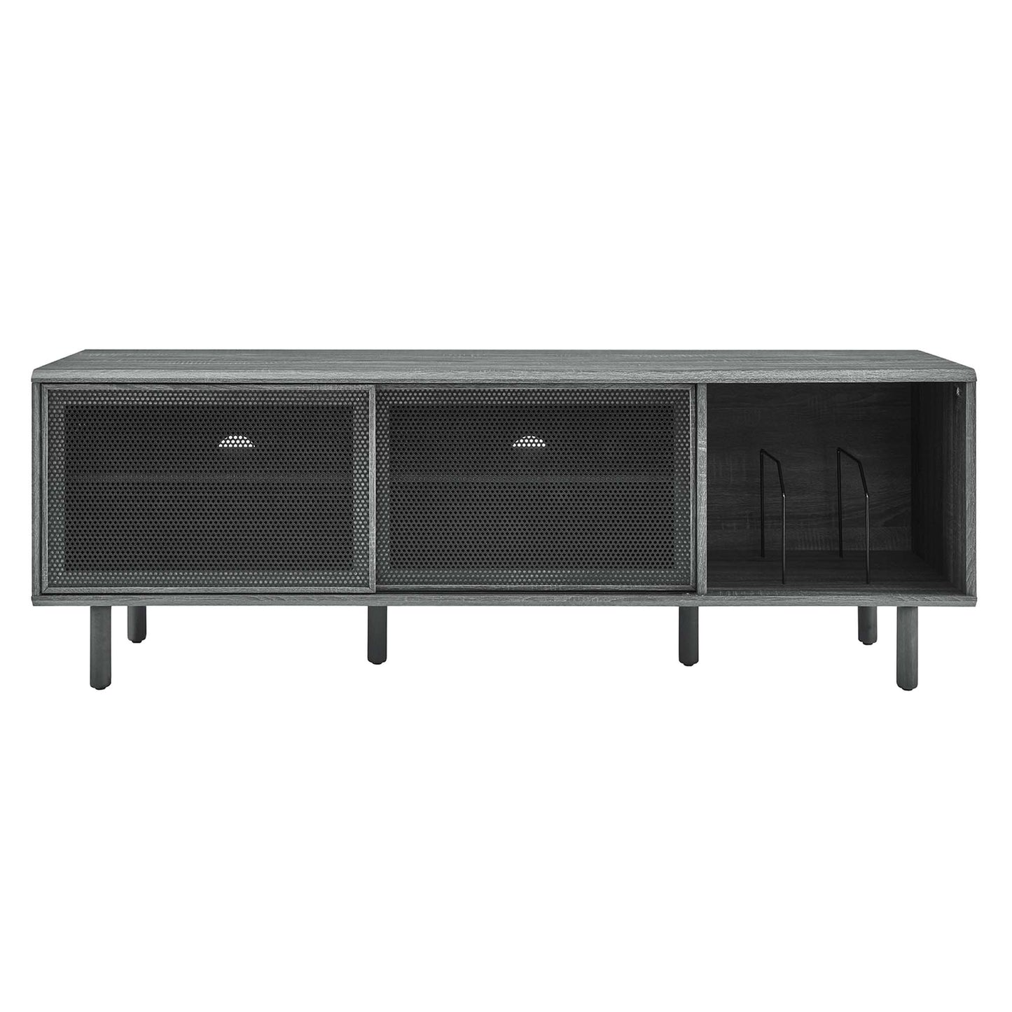Kurtis 67" TV and Vinyl Record Stand by Furniture For America