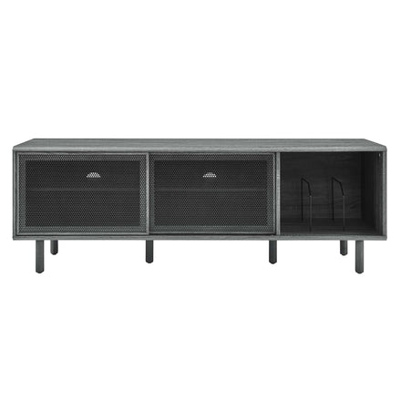 Kurtis 67" TV and Vinyl Record Stand in Charcoal