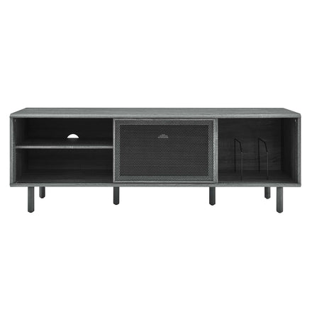 Kurtis 67" TV and Vinyl Record Stand in Charcoal