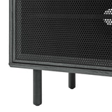 Polaris 67" TV and Vinyl Record Stand in Charcoal