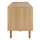 Polaris 67" TV and Vinyl Record Stand in Oak