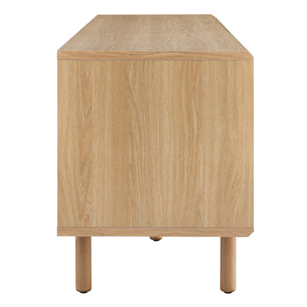 Kurtis 67" TV and Vinyl Record Stand in Oak