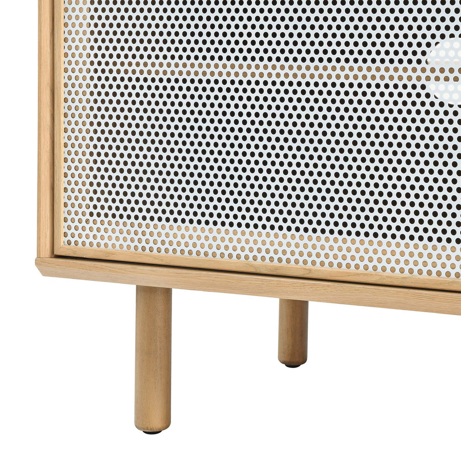 Polaris 67" TV and Vinyl Record Stand in Oak