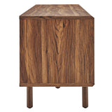 Polaris 67" TV and Vinyl Record Stand in Walnut