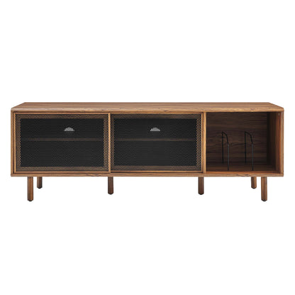 Kurtis 67" TV and Vinyl Record Stand by Furniture For America