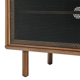 Polaris 67" TV and Vinyl Record Stand in Walnut