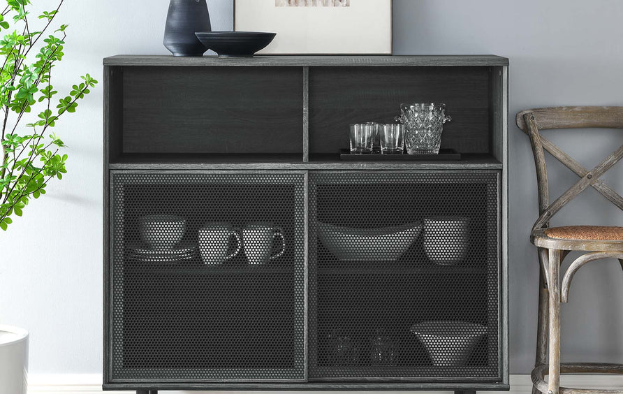 Polaris 47" Display Cabinet in Charcoal