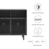 Polaris 47" Display Cabinet in Charcoal