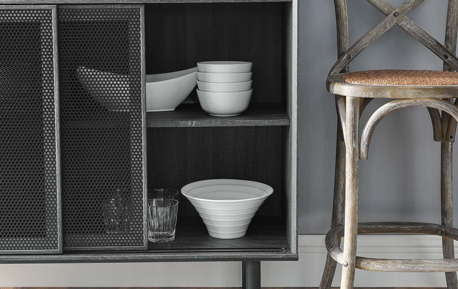 Polaris 47" Display Cabinet in Charcoal