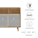Polaris 47" Display Cabinet in Oak