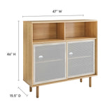 Polaris 47" Display Cabinet in Oak