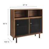 Polaris 47" Display Cabinet in Walnut