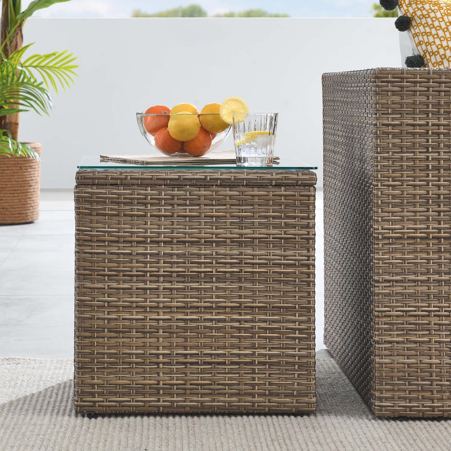 Convene Outdoor Patio Side Table by Furniture For America