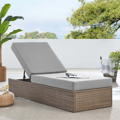 Convene Outdoor Patio Chaise Lounge Chair by Furniture for America