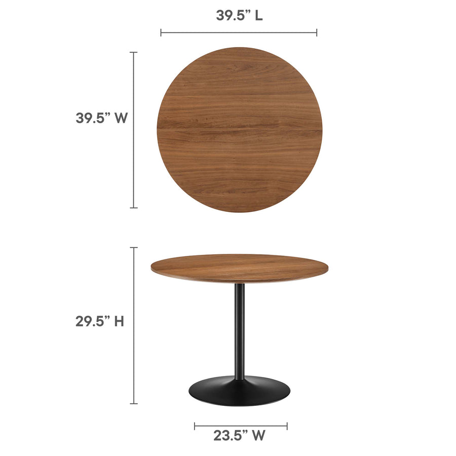 Elke 40" Dining Table in Black Walnut