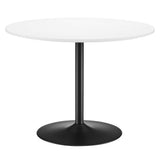 Elke 40" Dining Table in Black White