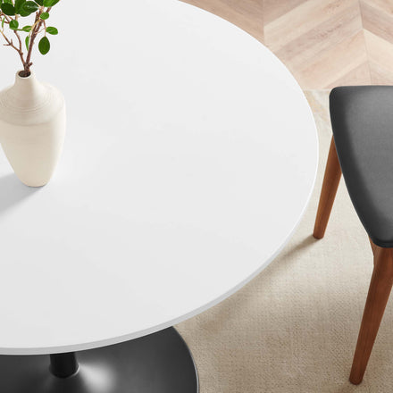 Amuse 40" Dining Table in Black White