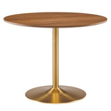 Elke 40" Dining Table in Gold Walnut