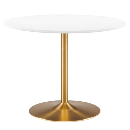 Amuse 40" Dining Table in Gold White