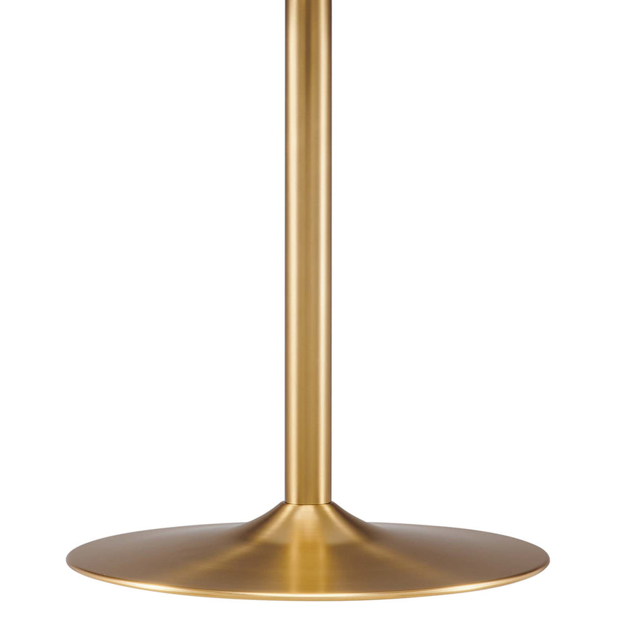 Elke 40" Dining Table in Gold White