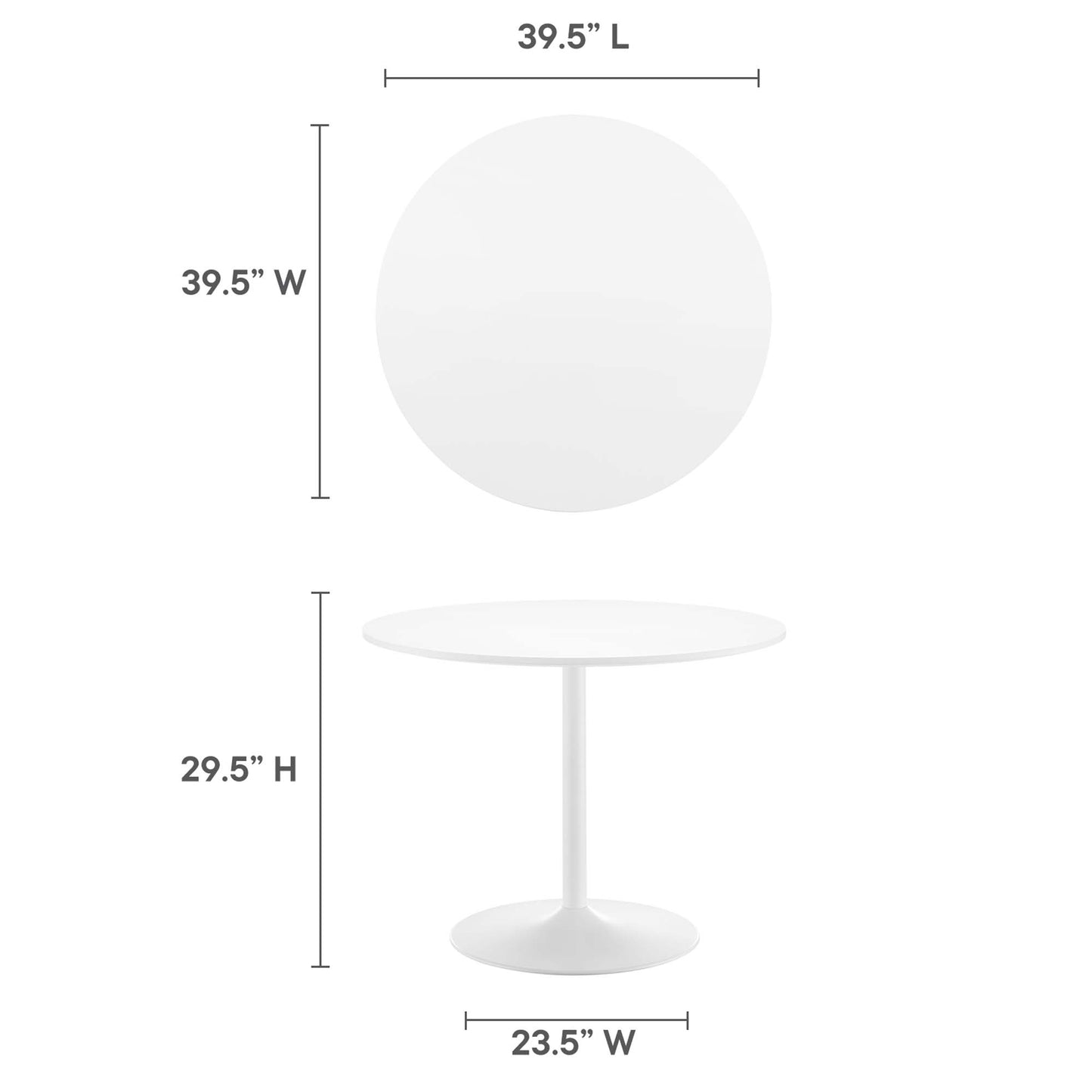 Amuse 40" Dining Table by Furniture For America