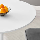Elke 40" Dining Table in White White