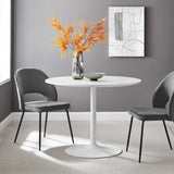 Elke 40" Dining Table in White White